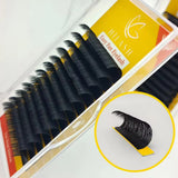 Soft Dark Matte Black automatic easy fan lash